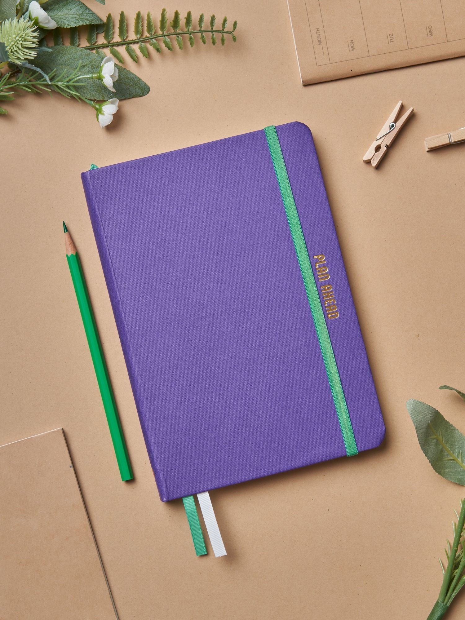 Organise- It Hardbound A5 Weekly Planner - Purple