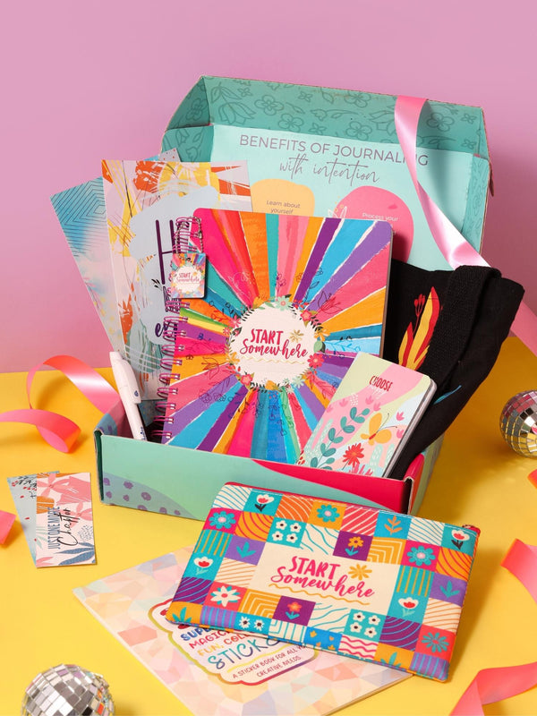 DOODLE Undated B5 Happiness Planner Gift Set Packed in a Beautiful Gift Box (Happy Box 2)