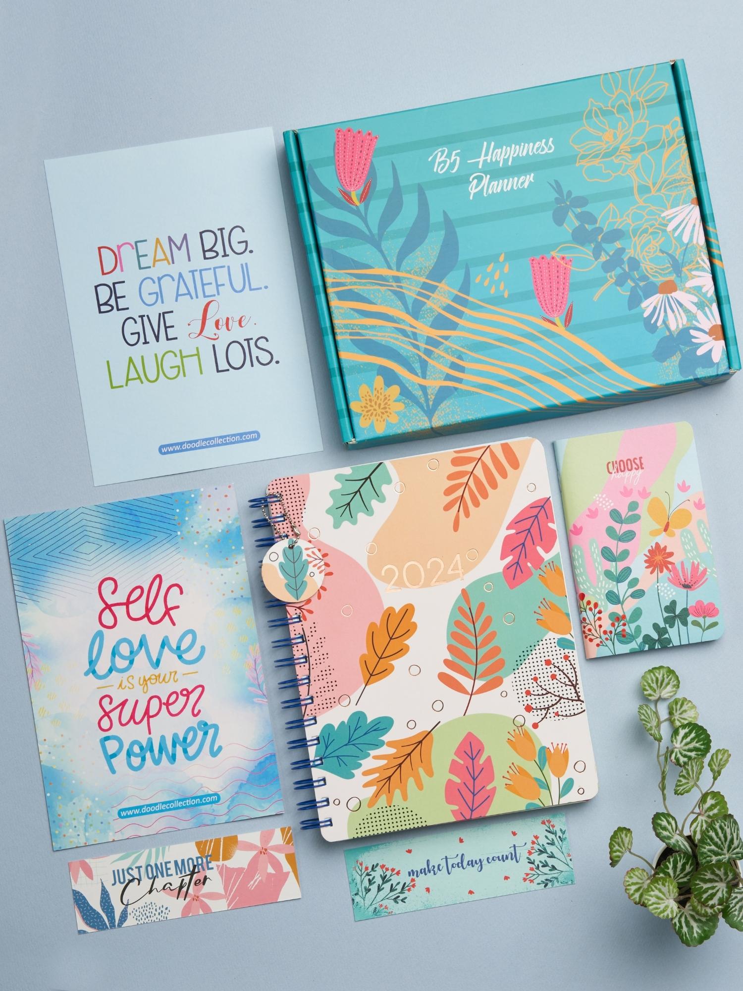 Doodle Start Anytime of the Year B5 Happiness Planner Kit (Pastel Fern)