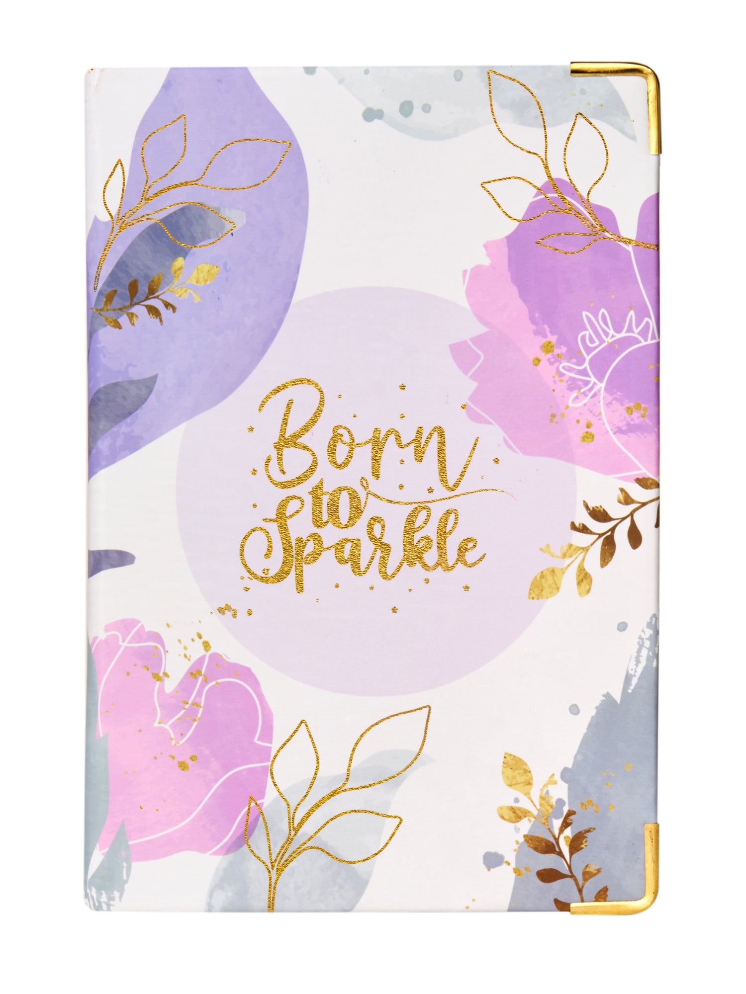 A5 Premium Hard Bound Notebook with Metal Corners - Sparkle in Style