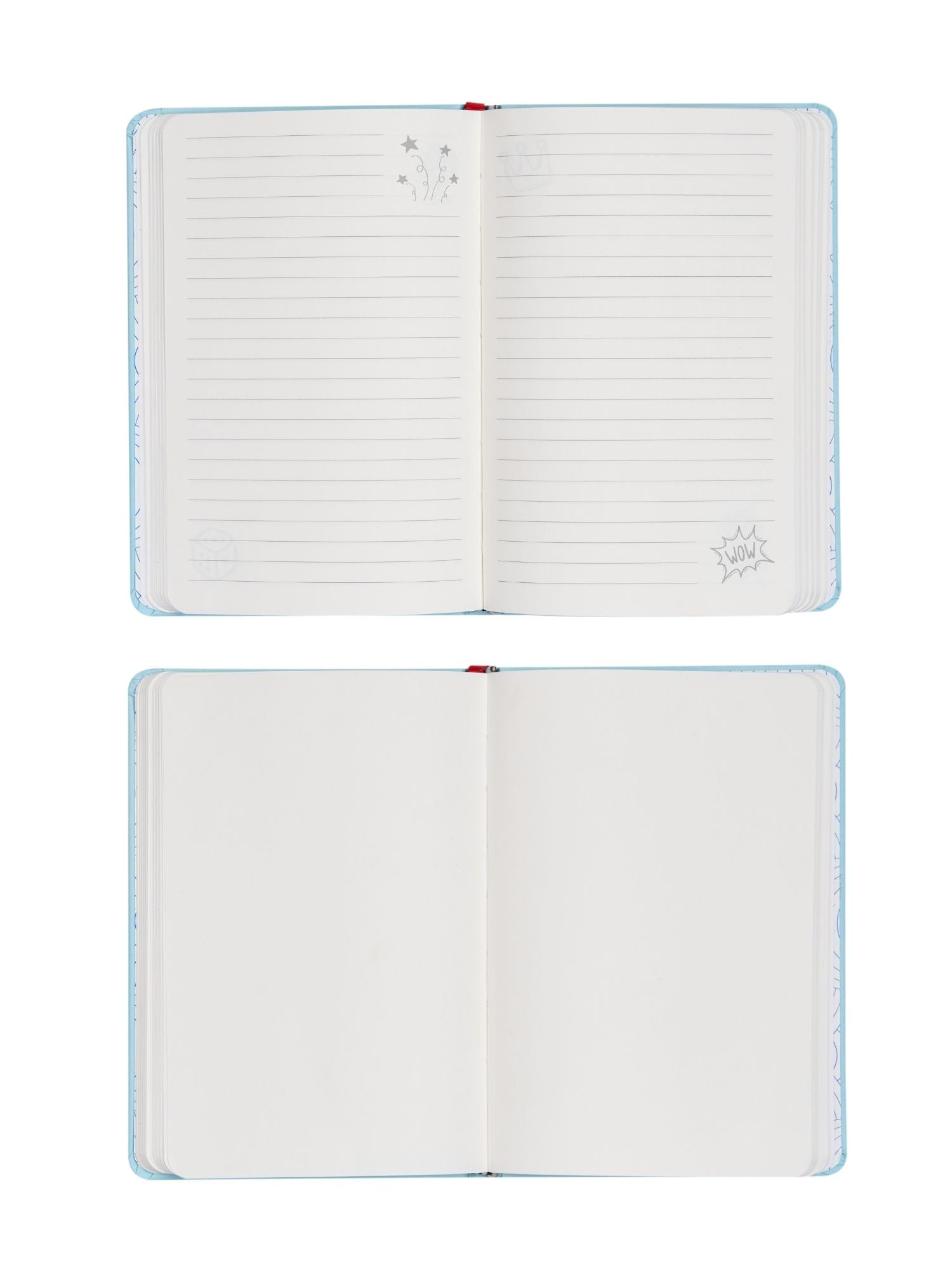 Doodle Initial E Stripes Theme Premium Hard Bound B6 Notebook Diary