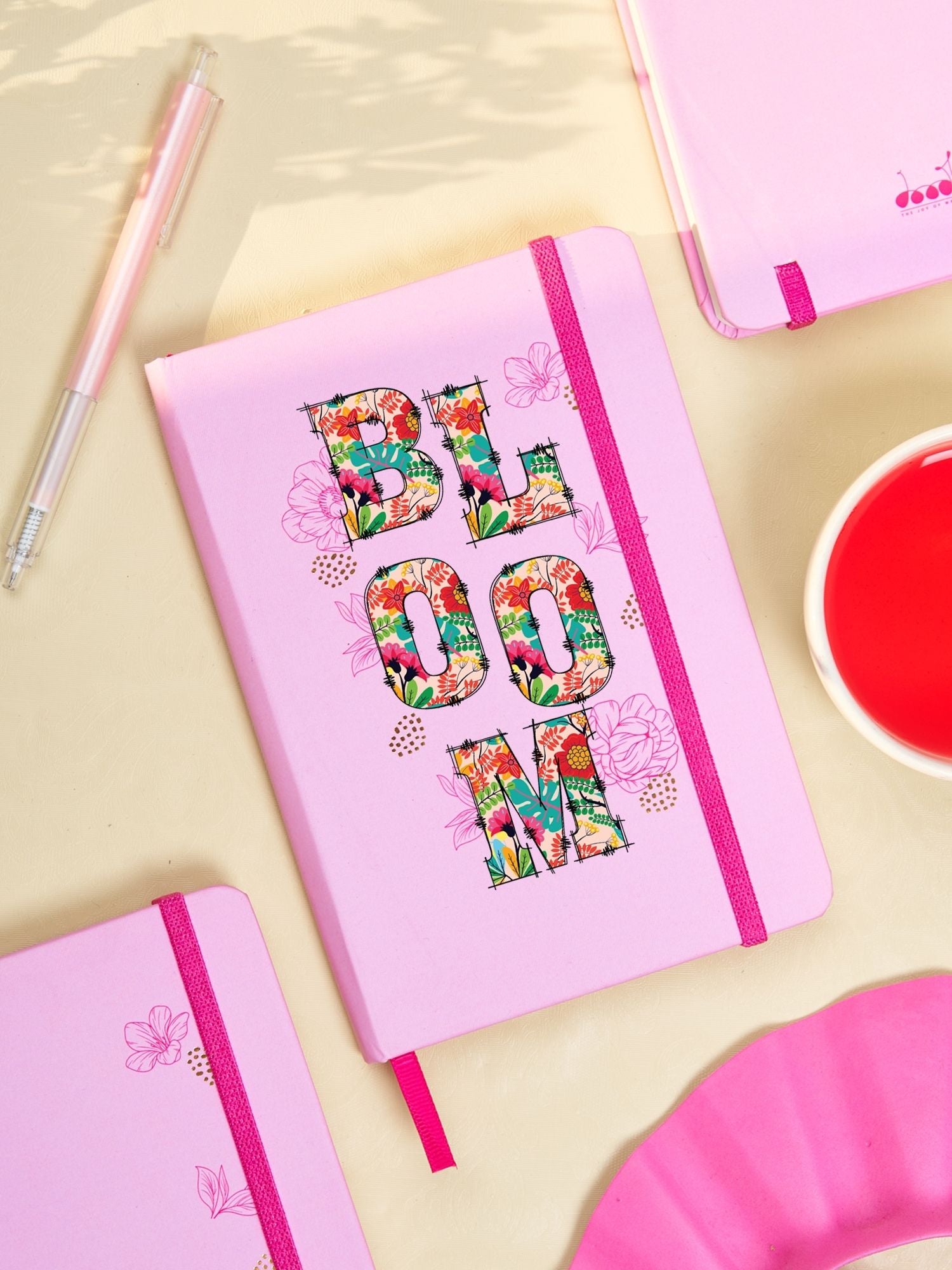 DOODLE Camellia Hardbound B6 Diary Notebook - BLOOM