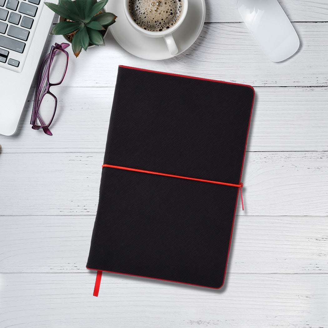 Doodle Krause Executive A5 Diary With Hard Cover,192 Ruled Pages, 80 GSM (Red)