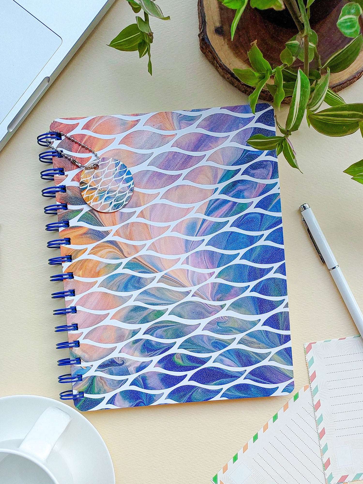 Doodle Earthy Waves Hard Bound B5 Notebook - DoodleCollection Store