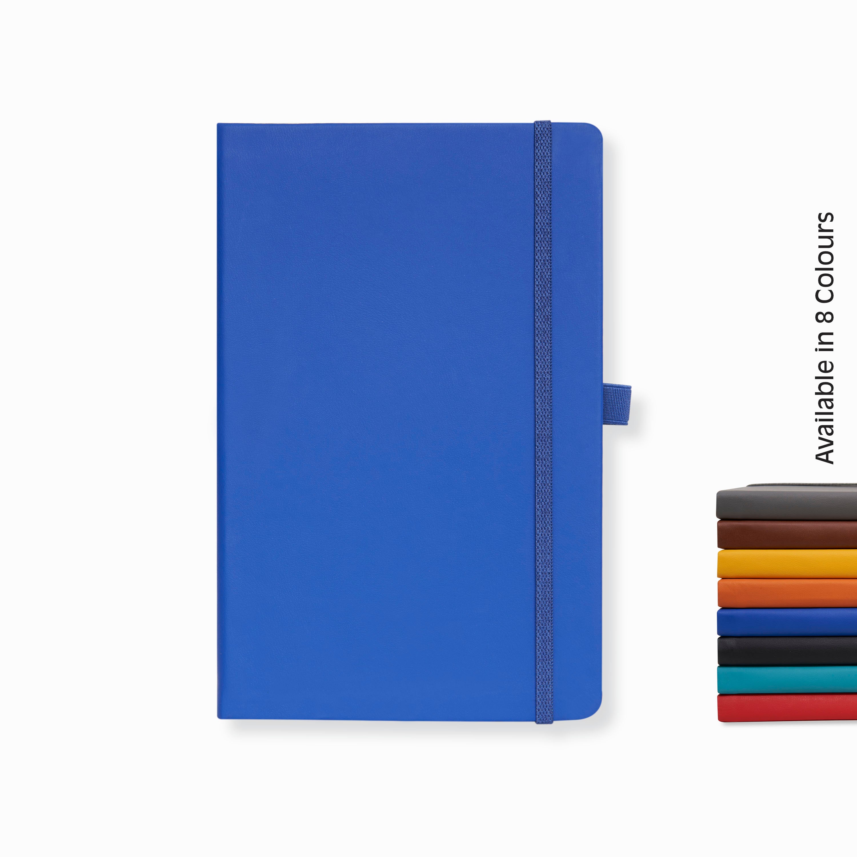 Doodle Pro Series Executive A5 PU Leather Hardbound Ruled Diary with Pen Loop - BLUE
