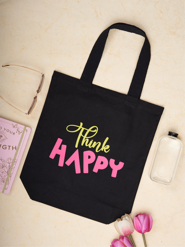 Doodle Think Happy Tote Bag