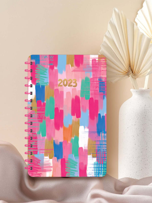 Doodle Happiness Colour Strokes A5 Wiro Bound Planner - DoodleCollection Store