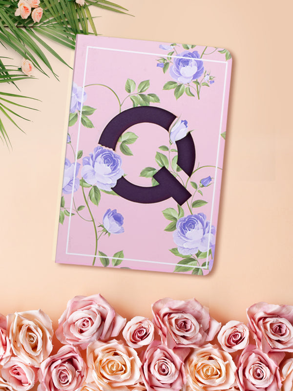 Doodle Initial Q Monogram Soft Bound B6 Notebook - DoodleCollection Store